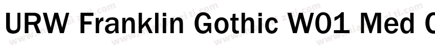 URW Franklin Gothic W01 Med Cnd字体转换